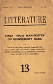 couverture de la revue littérature