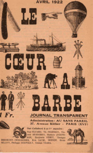 Couverture du coeur à barbe, journal transparent