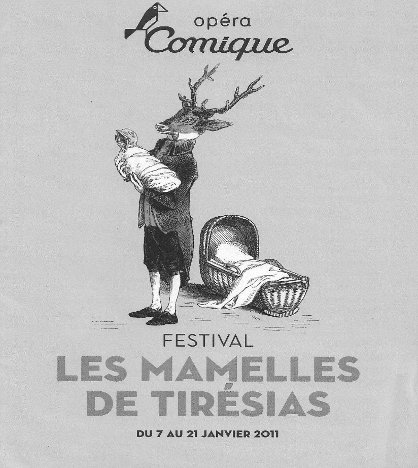 Couverture du programme de l'opéra comique