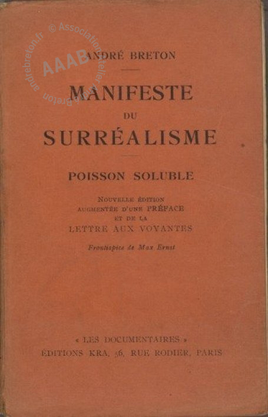 Couverture du Manifeste du Surréalisme